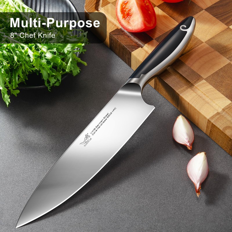 YONOVAK 8 Inch German Chef Knife in EN1.4116 High Carbon