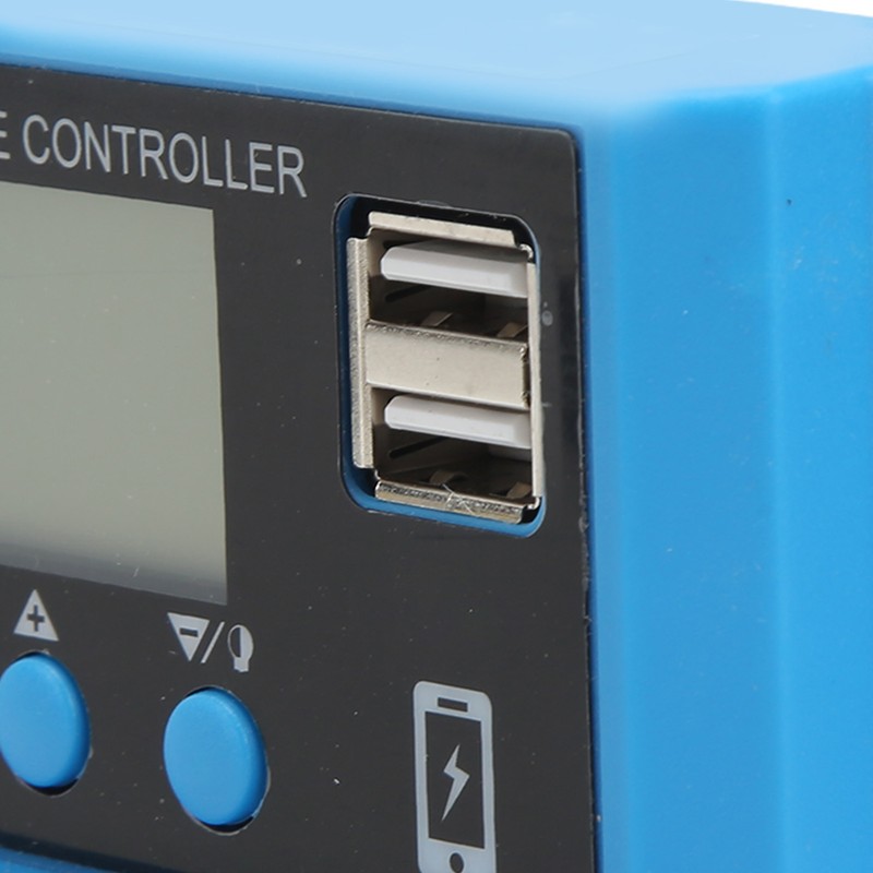 12V 24V Solar Panel Controller LCD Display Photovoltaic Charge Controller