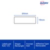 Avery Fragile Dispenser Labels, 64 x 19 mm, 125 Labels