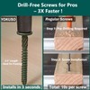 Timber Screws#14 x 6 inch, Heavy Duty Structural Wood Screws,