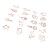 100Pcs Paper Clips Cute Look Note Clip Marking Document Organizing