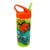 Botella Plástica con Popote 473ml Diseño Divertido Sin BPA (Dinosaurios