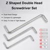 TopHomer Offset Screwdriver Z Shaped Screwdrivers Magnetic Slotted Phillips Double