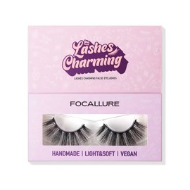FOCALLURE Lashes Charming False Eyelash, Faux Mink Lashes, Extension Look Cat Eye Natural Lashes, Easy To Apply, Reusable, Cruelty-Free, Contact Lens Friendly, 1 Pair, #04 QUEEN
