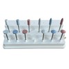 Set of 12 miniature mounted silicone polisher for metals, ceramics