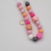 Handmade Breastfeeding necklace Silicone Beads for nursing mothers.