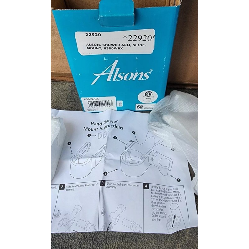 Alsons Shower Arm Slide Mount | 6300WBX