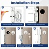 MaxxGeek Storefront Mortise Door Lock Commercial Mortise Lock with Lock