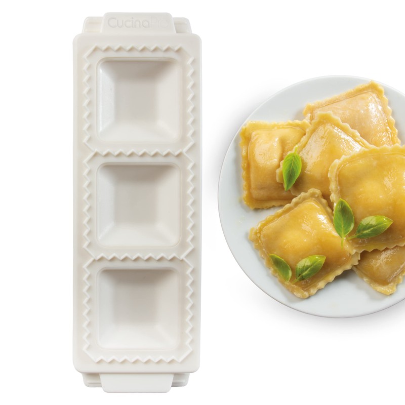 Jumbo Square 2" Ravioli Molds- Homemade Filled Pasta Maker- 2