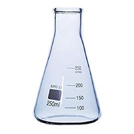 Rocwing - Borosilicate 3.3 Glass Graduated Conical Erlenmeyer Flask for Laboratory (250ml)
