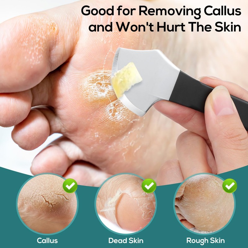 Healifty Pedicure Shaver Foot Corn and Hard Thick Skin Remover