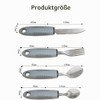 4-Piece Adaptive Utensils, Parkinson Cutlery Right-Handed Easy Grip Cutlery Set,