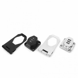 Locker Padlock Security Lock Hinged Key Black
