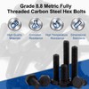 MroMax 6Pcs M8 x 150mm Hex Head Screw Bolt, Carbon