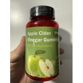 Yvbovia Apple Cider Vinegar Gummies with B12, Gluten Free, Vegan, Non-GMO, 60 Count