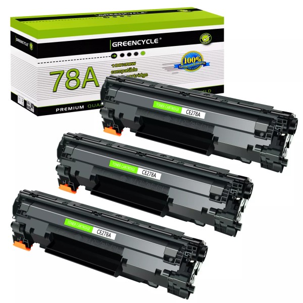For HP 3PK CE278A 78A Ink Toner Compatible with HP