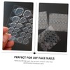 Healeved Nail Glue Tabs Sheets Double-Sided Jelly Glue for Press