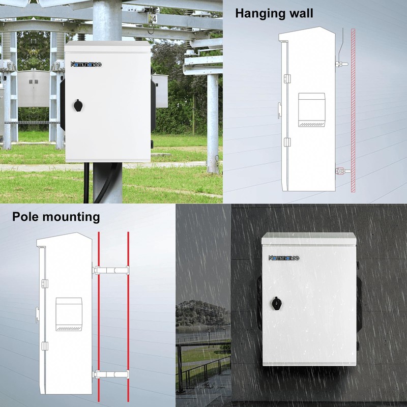 Outdoor Electrical Box, Cold-Rolled Steel Plate, Aluminum Alloy Back Beam,