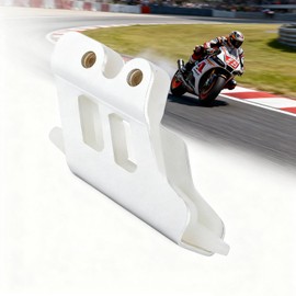 DREAM MOTION Motorcycle Aluminum Chain Guide Protector Sprocket Guard Protector for Honda CRF250R CRF110 Apollo125cc Kawasaki KLX110 KAYO Ducati Suzuki KTM ATV Dirt Bike Accessories(Silver)