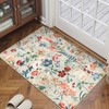 PureCozy 2x3 Area Rug Floral Entryway Boho Door Mat Indoor