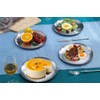 ORFCP 4 Stainless Steel Round Tableware, Stainless Steel Plate Camping,