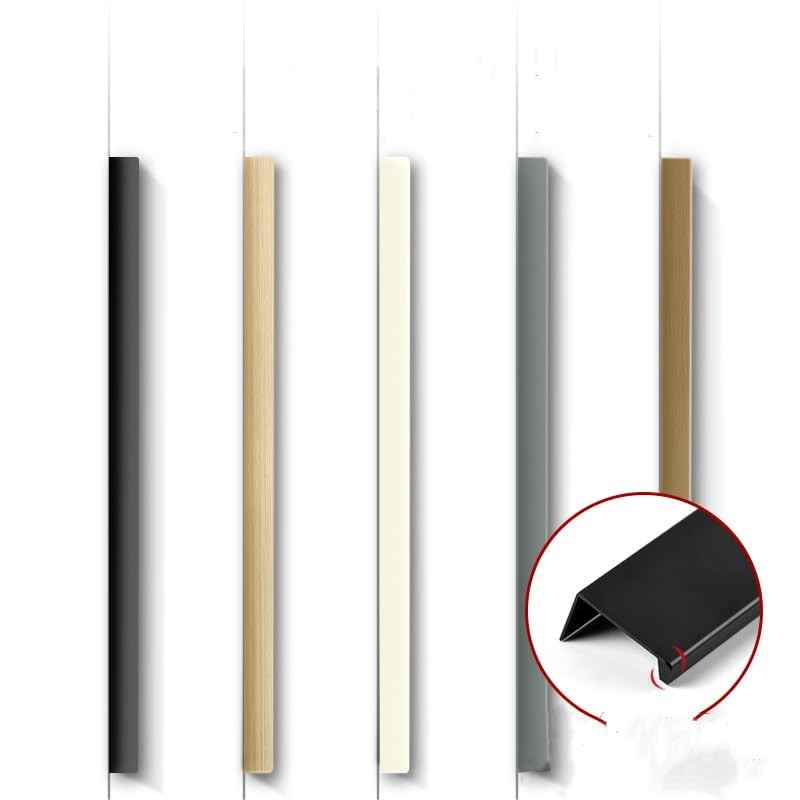 Shozafia 4 Pack Finger Pulls for Cabinets Finger Handles Drawer