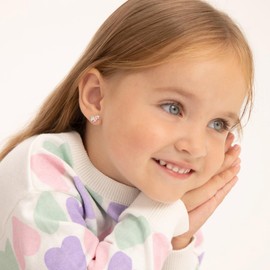 925 Sterling Silver Multicolor Enamel Unicorn Star Earrings for Little Girls and Preteens - Fun Enamel Earrings for Girls Birthday Party - Wonderful Unicorn Jewelry Gift