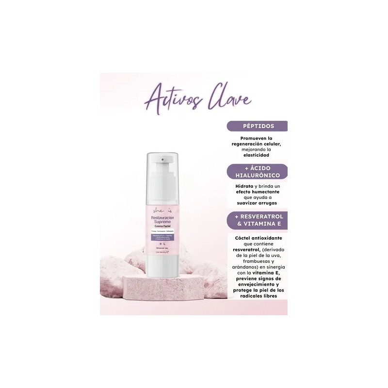 Kit Facial Reafirmante Resveratrol - Péptidos She Is