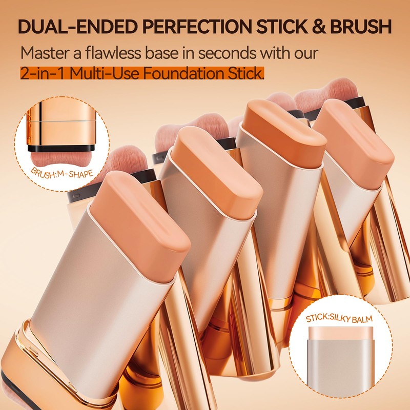 Korean Foundation Stick Foundation for Mature Skin Tint, Buildable Light