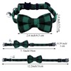 ADXCO 4 Pack Plaid Cat Collars with Bow Tie, Quick