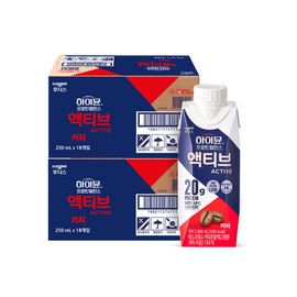 Hoodis Hymune Protein Balance Active Coffee 250mlx36 packs (2 boxes total) / 후디스 하이뮨 프로틴 밸런스 액티브 커피 250mlx36입 (총2박스)