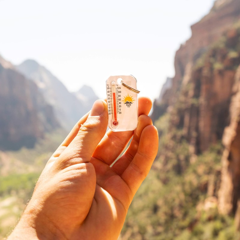 Sun Company Zip-o-gage - Zipper Pull Thermometer for Jacket, Parka,