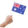 CAXUSD 50Pcs Hand Held Australia Stick Flags Small Country Flags