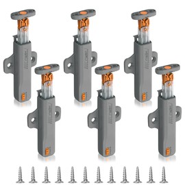 6 PCS Push to Open Heavy Duty, Push to Open Door Catches, Spring Pushs Latch, Snap Roller Door Catch, Touch Pushs Opener for Closet Closing Wardrobe Closure