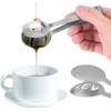 Mr. Gadget's Solutions® Stainless Steel Tea Bag Tongs Teabag Squeezer