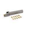 OSCARBIDE 1/2" Shank Nickel Plated Indexable Lathe Grooving Parting Holder