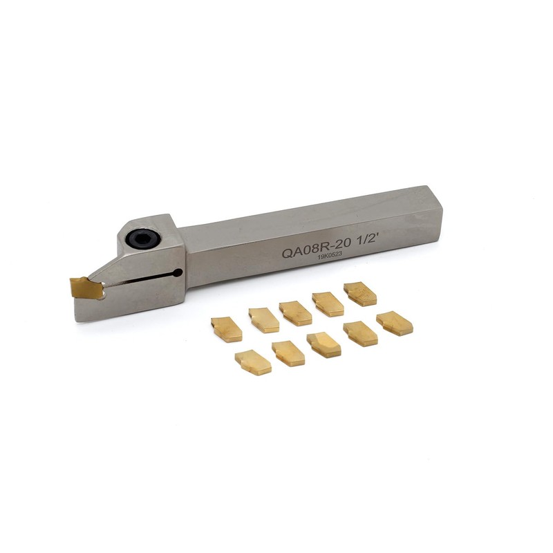 OSCARBIDE 1/2" Shank Nickel Plated Indexable Lathe Grooving Parting Holder