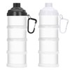Baderke 2 Pcs Protein Powder Travel Container with Funnels Stand,