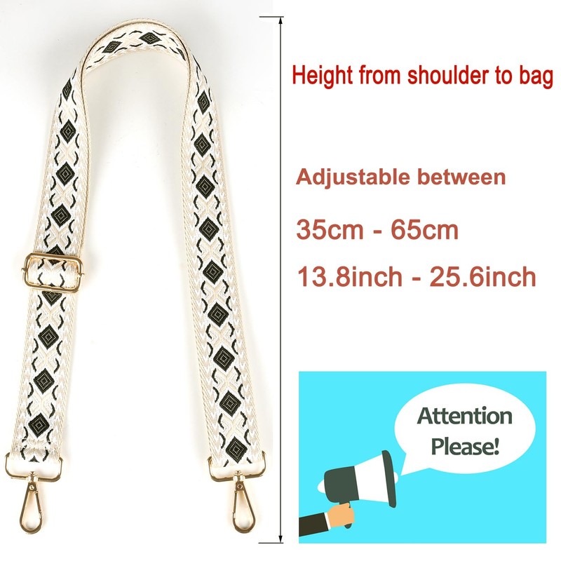 Hibate Bag Strap 3.8 cm Wide Bag Straps for Changing