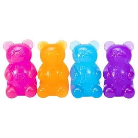 Nee Doh Gummy Bear Squishy Stress Toy - Jumbo Squeezy Fun for Kids and Adults - Color: Random Color