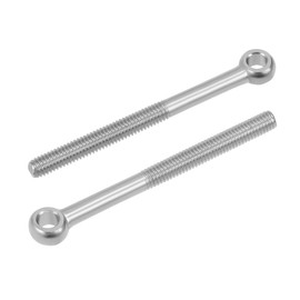 sourcing map M6 x 70mm Machinery Shoulder Swing Lifting Eye Bolt 304 Stainless Steel Metric Thread 2pcs