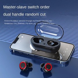 Bluetooth Earphone Outdoor Sports Wireless Headset 5.0 with Charging Bin Power Display Touch Control Headphone Earbuds