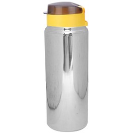 Kuber Industries Stainless Steel Fruit Infuser Water Bottle 1 LTR (Silver)-CTKTC14051