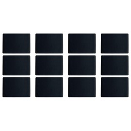 ASA Selection 7805420 Leather-Look Place Mat 46 x 33 cm Polychloride Black (Pack of 12)