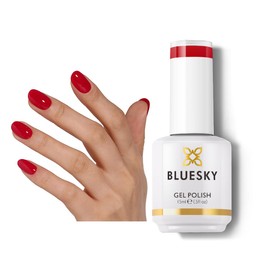 BLUESKY Gel Polish for Nails Color Christmas Red Salon Single Bottle Gel Soak Off Manicure at Home,Long Lasting &Chip Resistant, Vegan, 15ml A119P/ RED