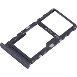 Replacement Part Compatible with TCL 405 406 408 T506D T506K T507D T507U T507A Cart Slot Adapter Slot Holder for SIM Card + Micro SD Memory Compartment (Black)