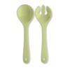 Spoddy Plastic Salad Servers (31 cm Large, Two-Piece, Green) -