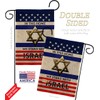 We Stand with Israel Burlap Garden House Flags Set Support