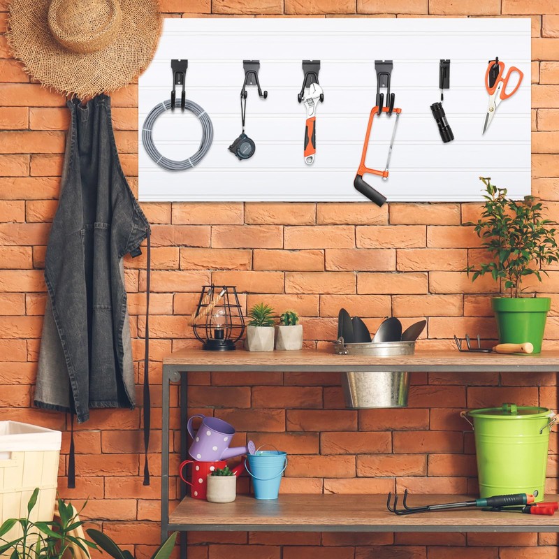 Landhoow 36 Pcs Slatwall Hooks & Hangers 32 Pcs Heavy