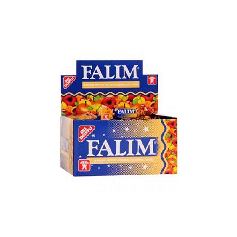 Sugarless Falim Plain Gum Fruit Mix Flavoured (Individually Wrapped 100